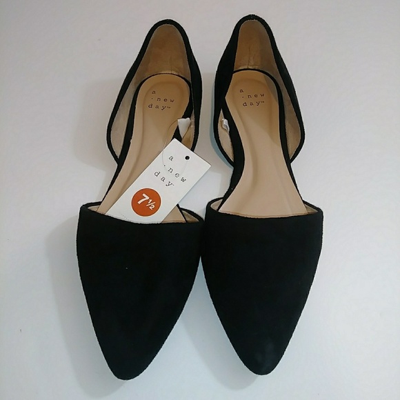 a new day Shoes Nwt Womens Rebecca Microsuede Pointed Ballet Flat Poshmark